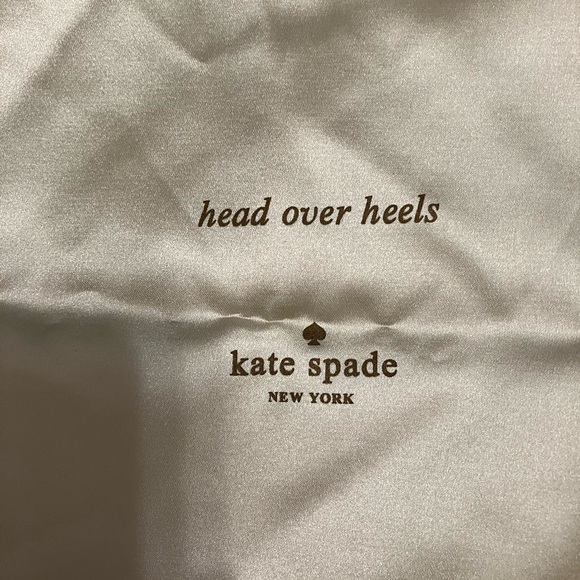 Kate Spade Happily Flip Flops Light Blue Eva Silver Bow Sz 7 - Picture 10 of 11